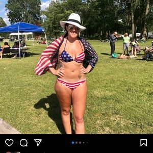 American flag swim suit